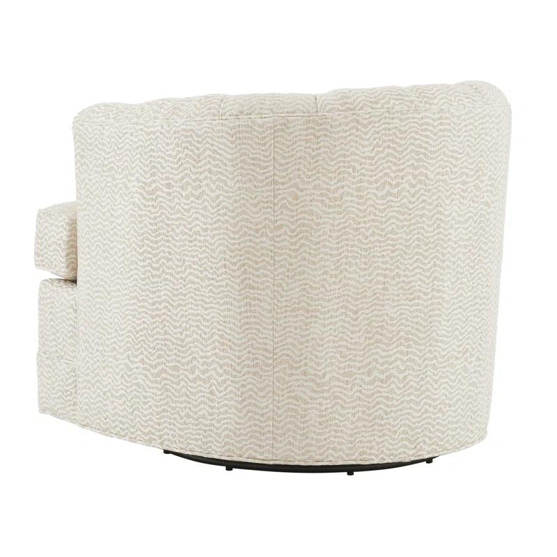 Barclay Butera Upholstery Upholstered Swivel Barrel Chair