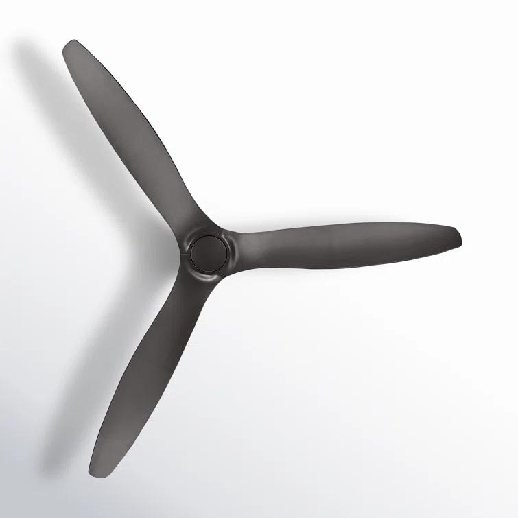 52" Zelda 3 - Blade Standard Ceiling Fan with Remote Control