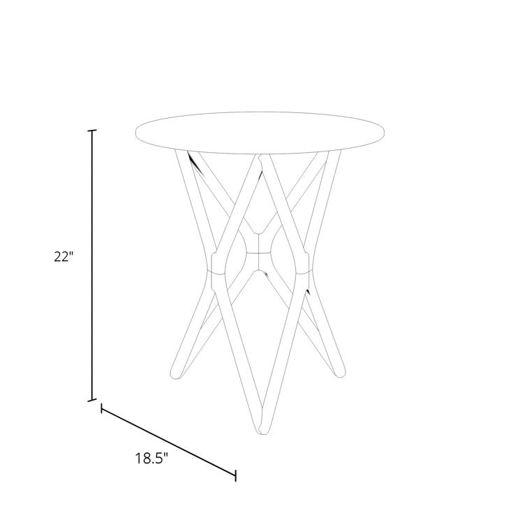 Lark Glass End Table