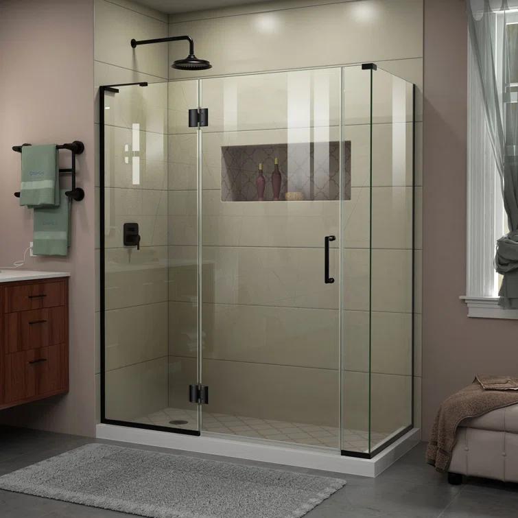DreamLine Unidoor-X 57.5" W x 34.38" D x 72" H Frameless Rectangle Shower Enclosure E32706534L-09