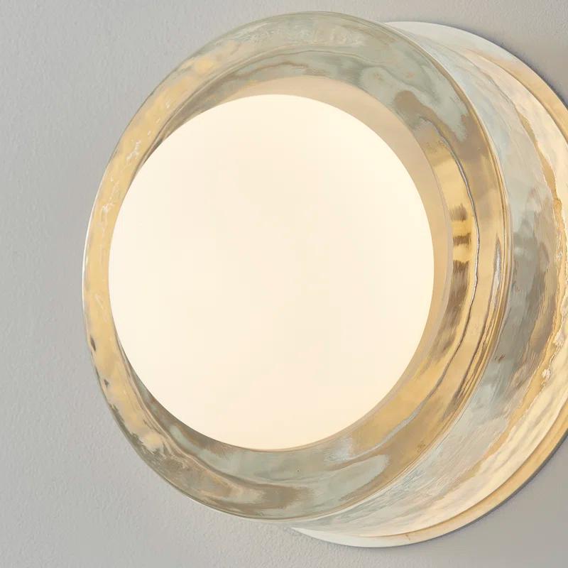 Ravi Round Sconce - Polished Nickel