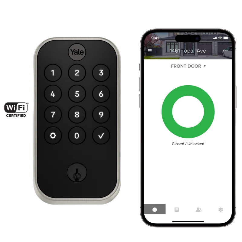 Yale Home Yale Assure Lock 2 Deadbolt, Keyed Smart Entry Door Lock with Bluetooth Connected Touchscreen Keypad for Code Entry