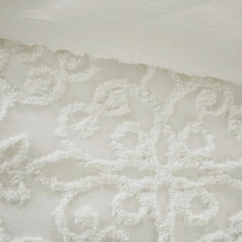 Kelly Clarkson Home Emberly Tufted Cotton Chenille Duvet Cover Set