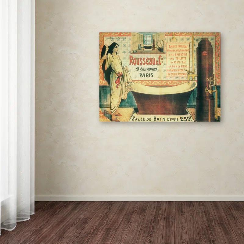 Trademark Fine Art " Salle De Bain (2) " by Vintage Apple