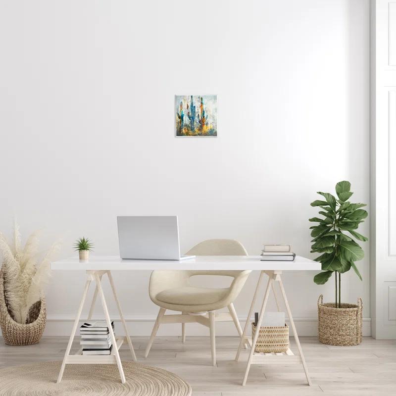 Stupell Industries Abstract Cacti Silhouettes Vibrant Succulent Colors by Scott Brems - Graphic Art Print