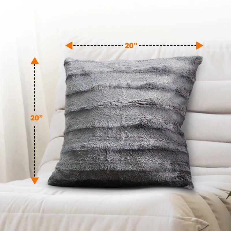Cheer Collection FRBIN Square Pillow Cover & Insert (Set of 2)