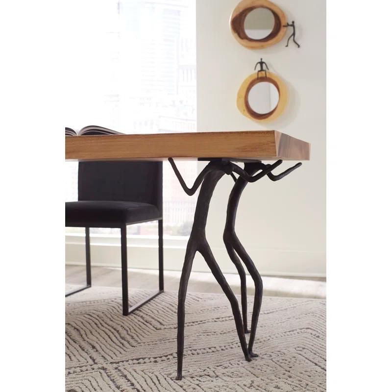 Phillips Collection Atlas Crosscut Small Right Side Full Body Beveled Accent Mirror