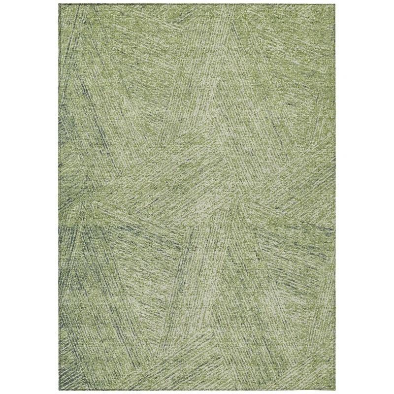 Machine Washable Indoor/Outdoor Chayden ACN991 Aloe Rug