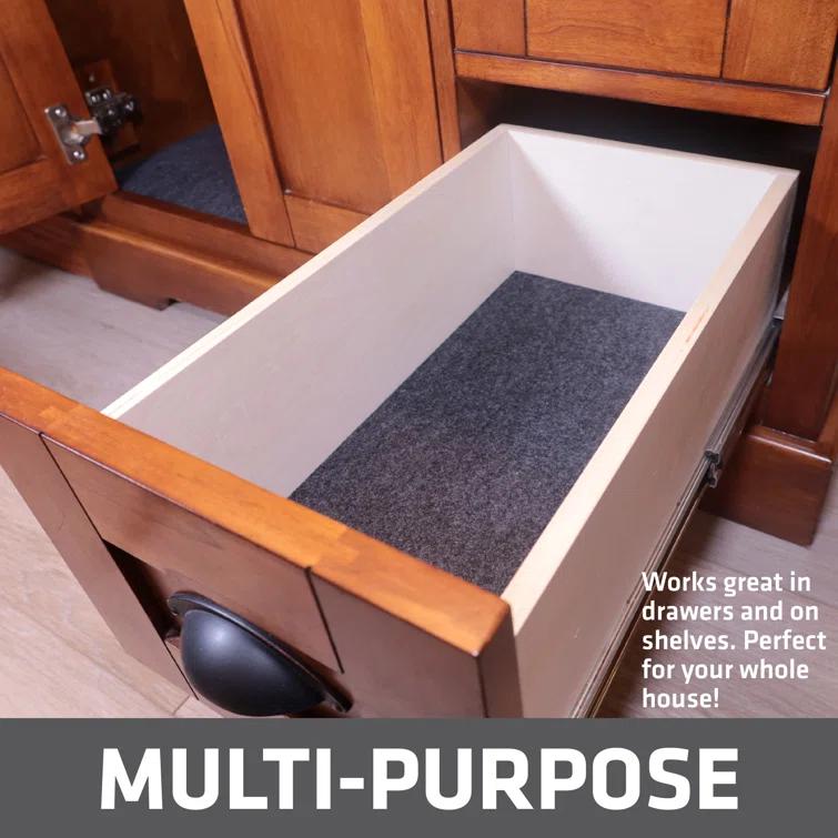 Drymate XL Under Sink Mat, Protective Cabinet Liner For Kitchen & Bathroom - Absorbent, Waterproof, Machine Washable (24”x59”) (Charcoal) (USA Made)