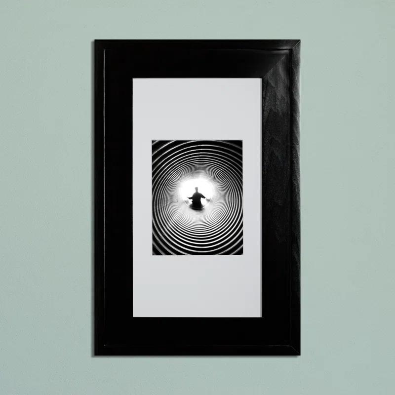 Fox Hollow Furnishings 103BL2-CW Recessed Picture Frame Door Medicine Cabinet with 3 Adjustable Shelves