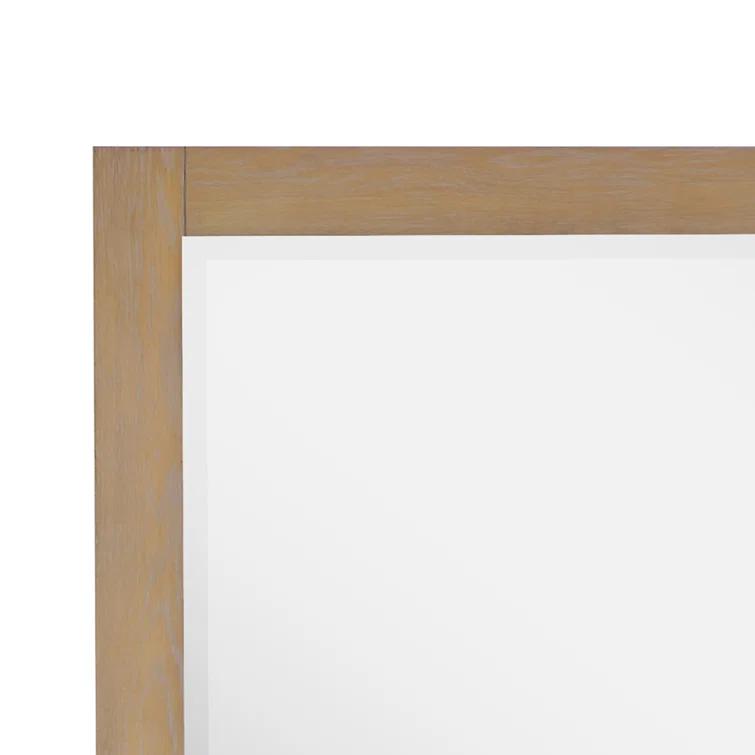 Altair Ivy Wood Flat Wall Mirror