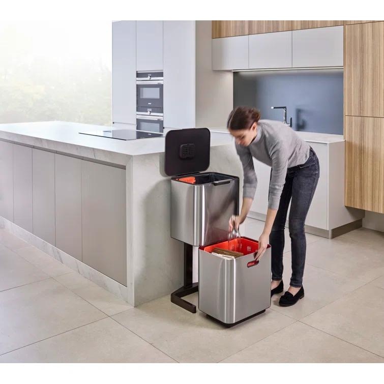 Joseph Joseph Totem Waste & Recycling Dual Kitchen Trash Can