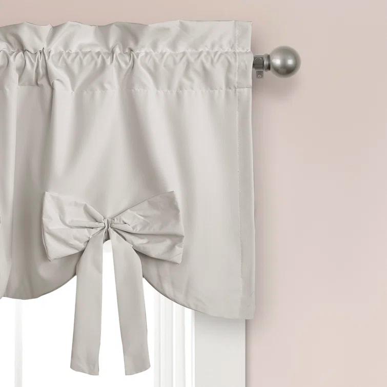 Lush Decor Melody Bow Scalloped 52'' W Window Valance