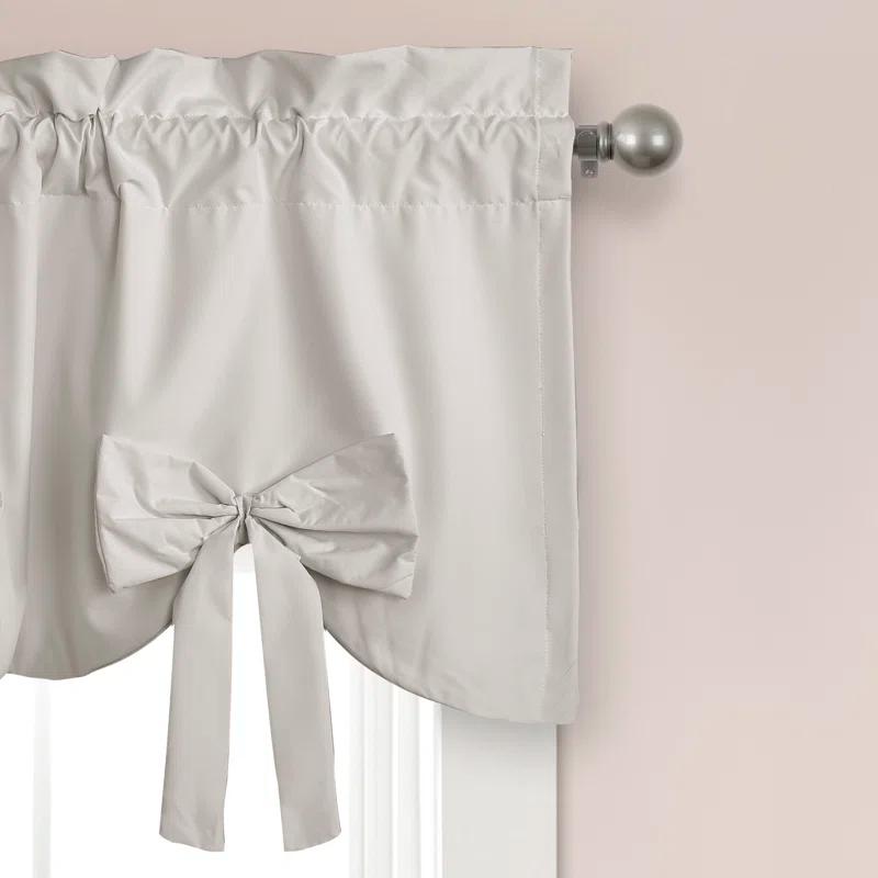Lush Decor Melody Bow Scalloped 52'' W Window Valance