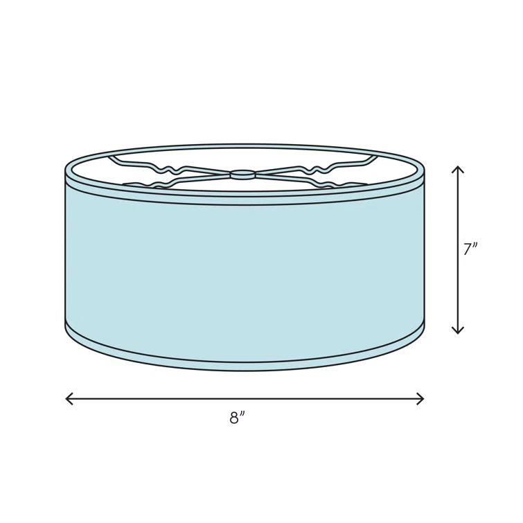 Lark Manor™ Ganya Linen Drum Lamp Shade