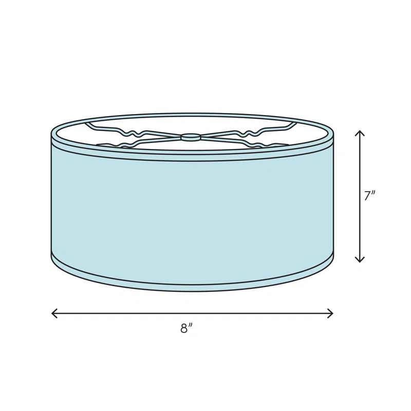 Lark Manor™ Ganya Linen Drum Lamp Shade