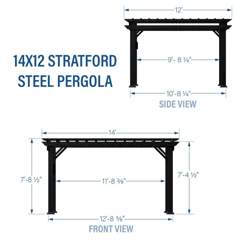 Backyard Discovery Backyard Discovery 14' x 12' Steel Traditional Pergola