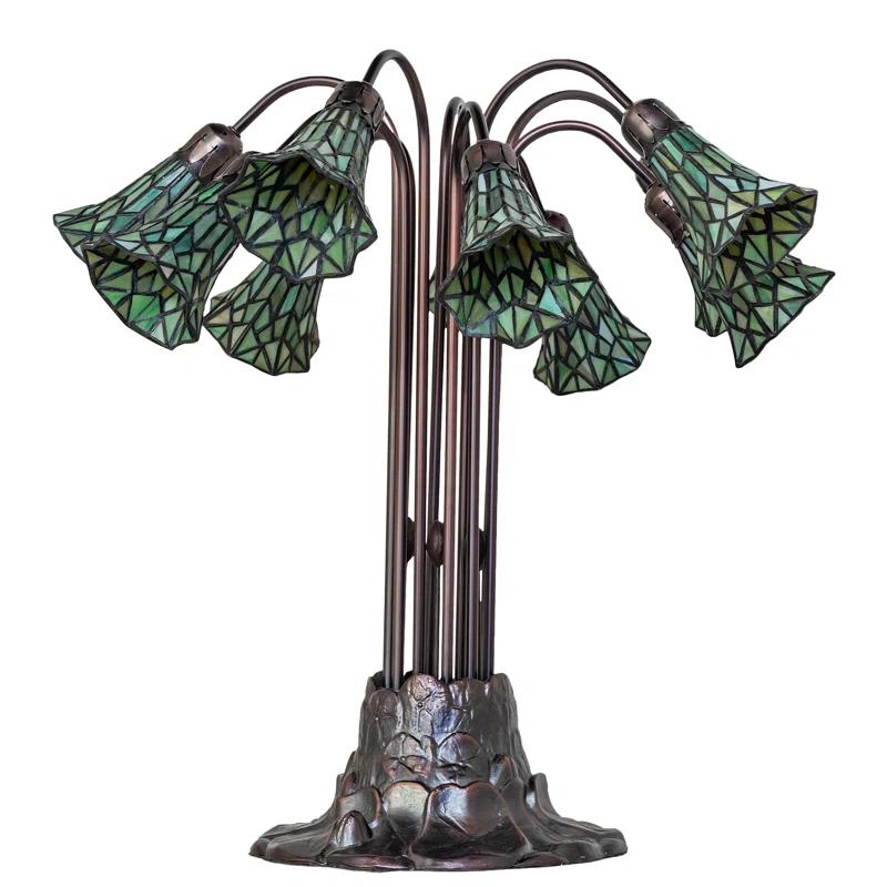 Meyda Lighting Pond Lily Metal Table Lamp