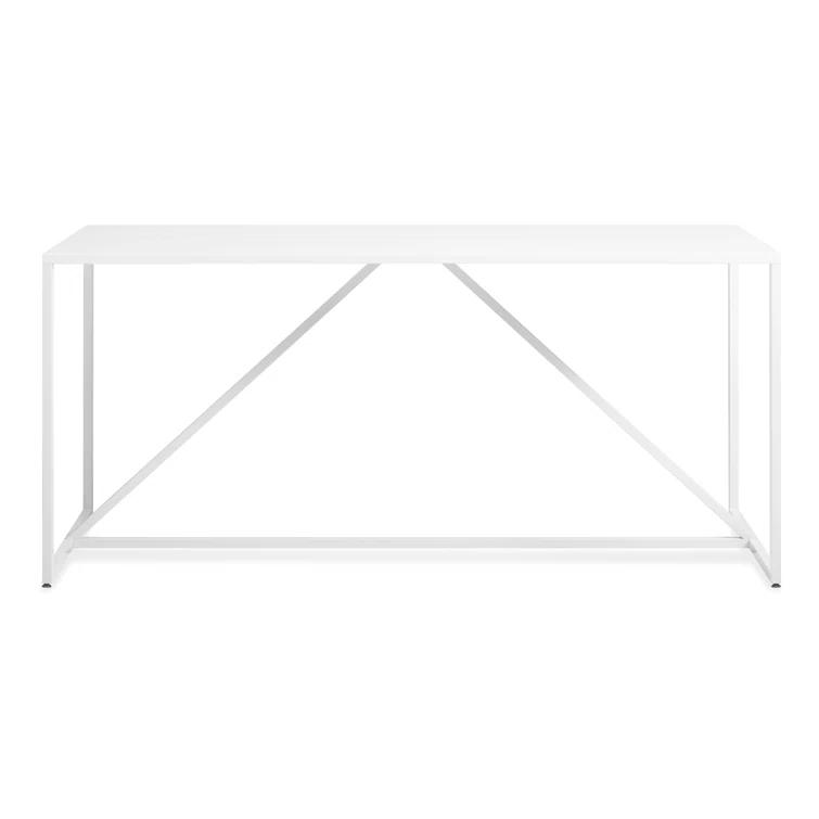 Strut Walnut Metal Base Dining Table