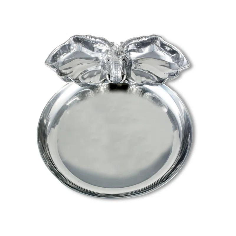 Arthur Court Designs Arthur Court Designs Elephant Aluminum Chips And Dip Platter