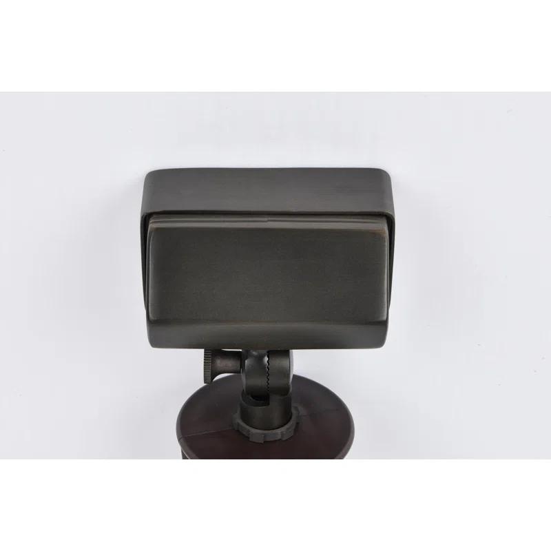 Elegant Lighting Outdoor 12V Cast Brass flood light 2 inch L x 4 inch W x 6 inch H in Dark Bronze