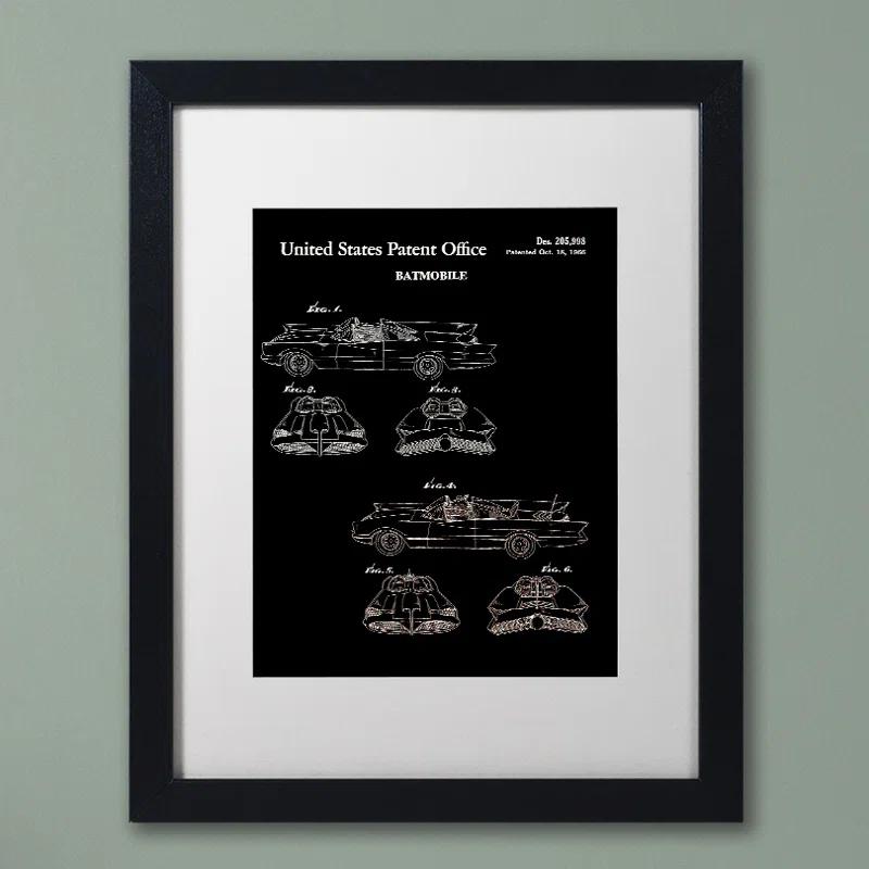 Trademark Fine Art " Batmobile Car Patent 1966 " by Claire Doherty