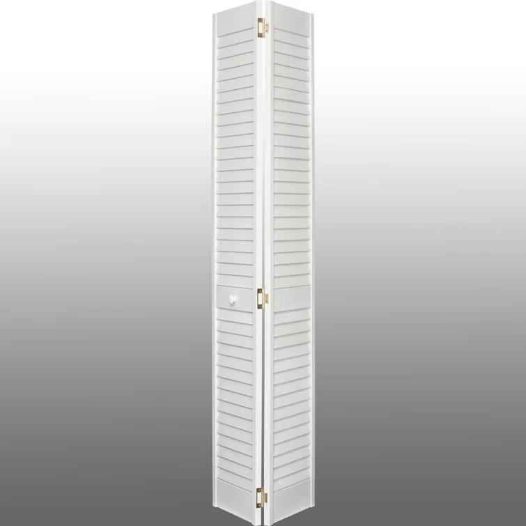 Kimberly Bay Louvered Wood Painted Plantation Bi-Fold Door