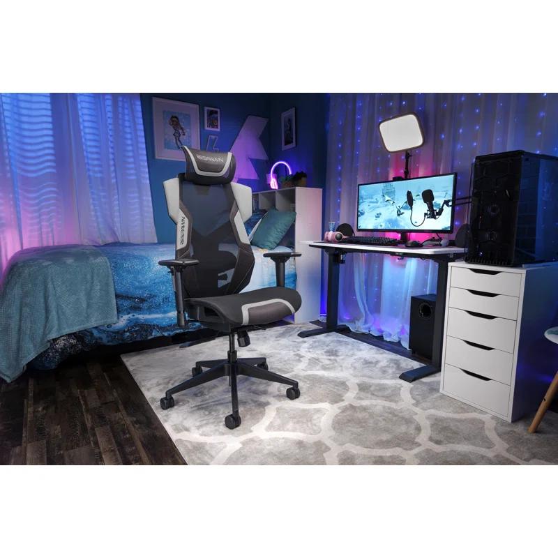 Respawn RESPAWN FLEXX Mesh Gaming Chair With Lumbar Support, Ergonomic Gaming Chair with Recline/Tilt Tension Controls, Adjustable Arms, 300lb Max Weight With Wheels for Computer/Desk/Office