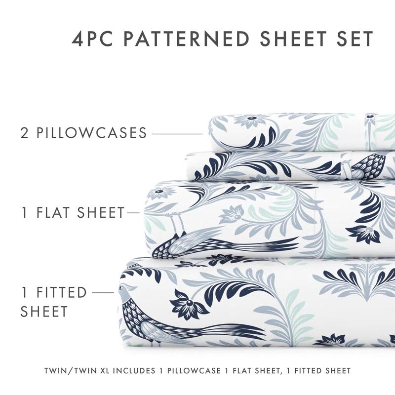Becky Cameron Garden Estate Pattern Microfiber Sheet Set
