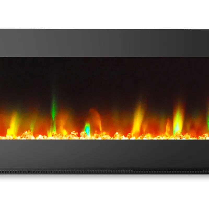 Cambridge Cambridge Wall Mount Electric Fireplace Heater with Remote Control for Indoor Use in Living Room, Bedroom, Home Office