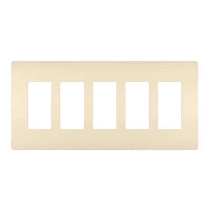 Legrand Radiant 5-Gang Decorator Rocker Screwless Wall Plate & Reviews | Wayfair