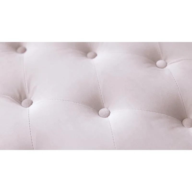 Mercer41 Acotas Velvet Upholstered Chaise Lounge with Storage