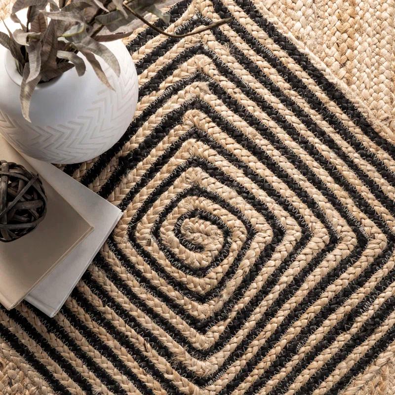 Loon Peak® Axel Diamond Jute Natural Area Rug