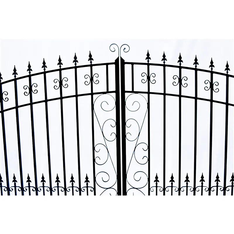 ALEKO Steel Dual Swing Driveway Gate - VENICE Style
