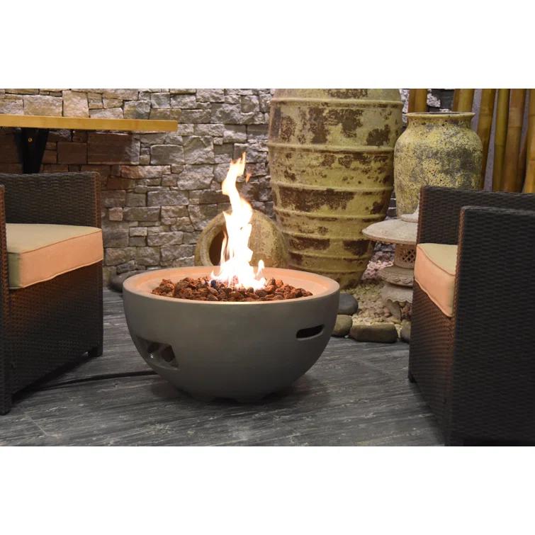 Modeno Nantucket 27" Liquid Propane Concrete Fire Bowl