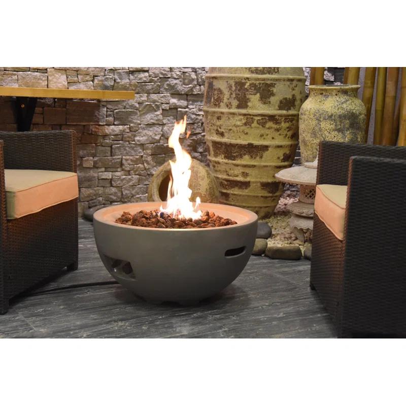 Modeno Nantucket 27" Liquid Propane Concrete Fire Bowl