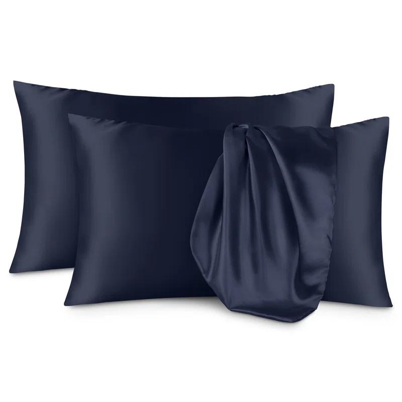Soft Poly Satin Pillowcase Set