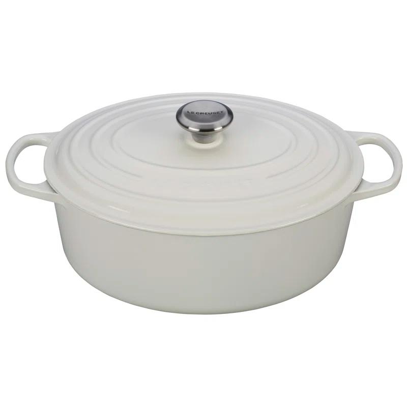 Le Creuset Enameled Cast Iron Oval Dutch Oven with Lid