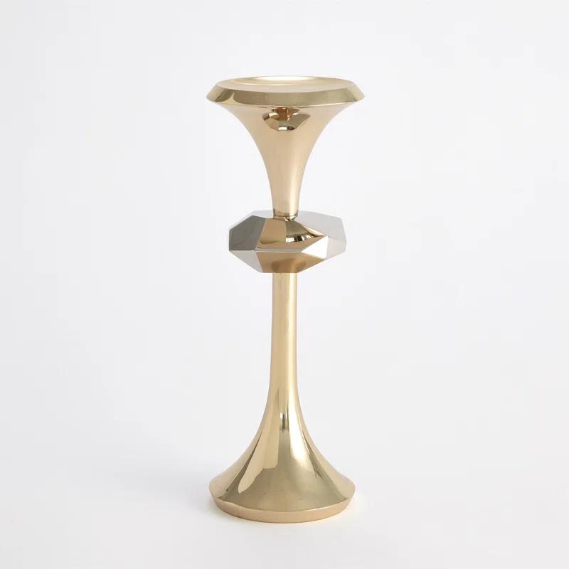 Gabriel Brass Candle Holder-Lg
