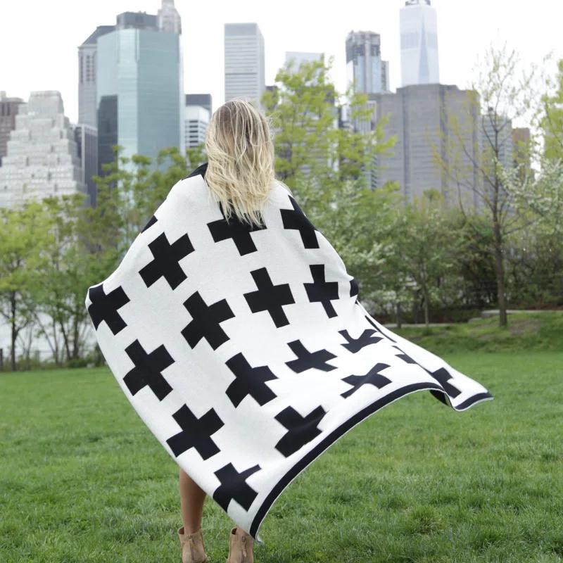 In2Green Swiss Knitted Throw Blanket