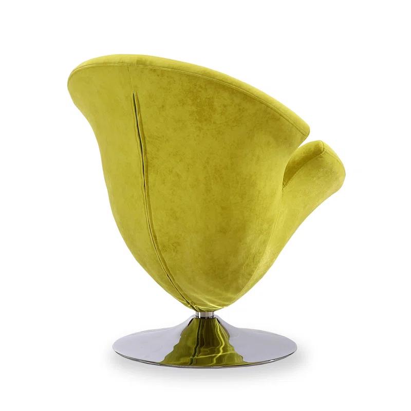 Aanayah Velvet Swivel Barrel Chair