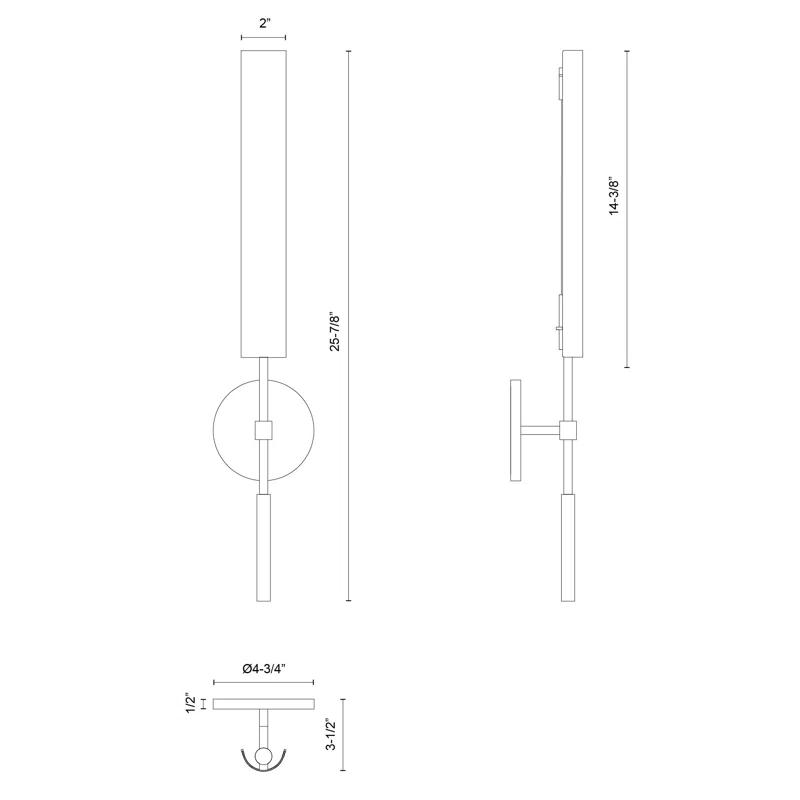 Alora Lighting Astrid Dimmable LED Bath Sconce