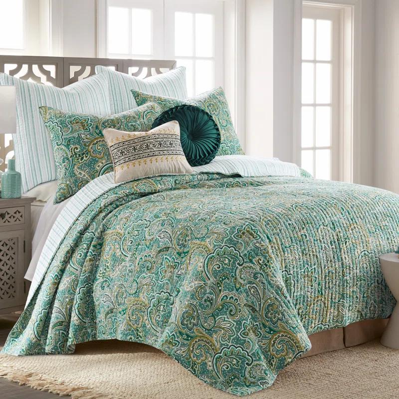Levtex home Kimpton Green King Quilt Set