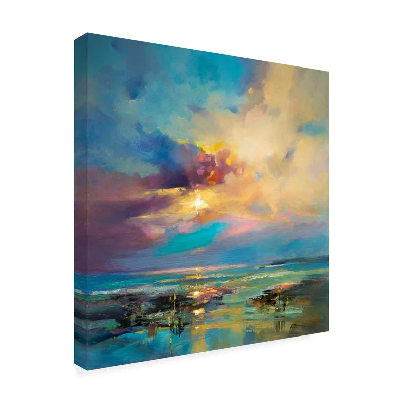 Highland Dunes " Before Nightfall " by Kasia Bruniany Painting Print