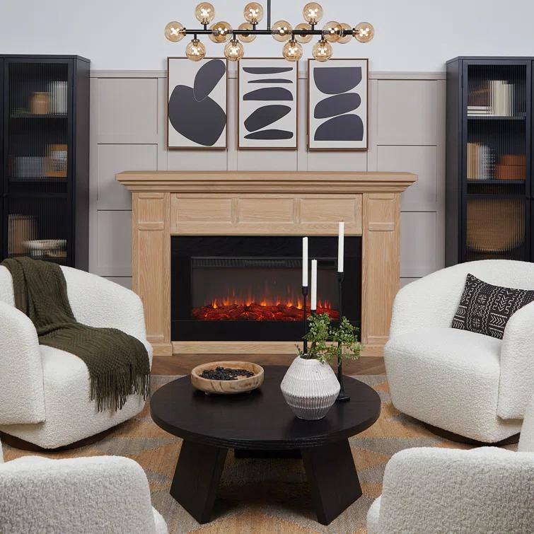 Alcott 75" Landscape Electric Fireplace by Real Flame
