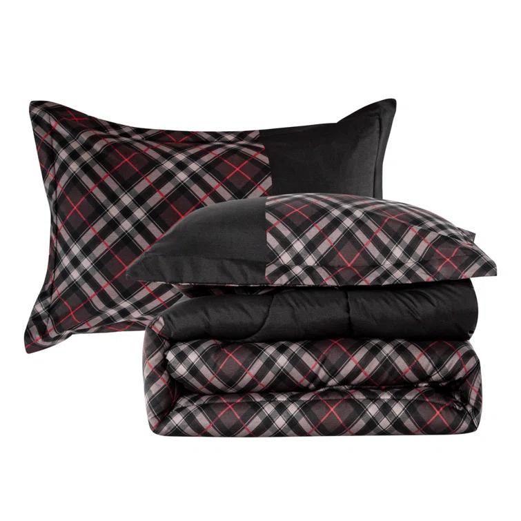 Marina Decoration Black Polyester 3 Piece Comforter Set | Wayfair