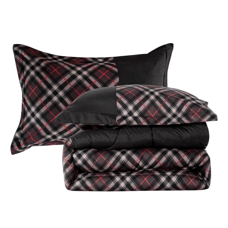 Marina Decoration Black Polyester 3 Piece Comforter Set | Wayfair