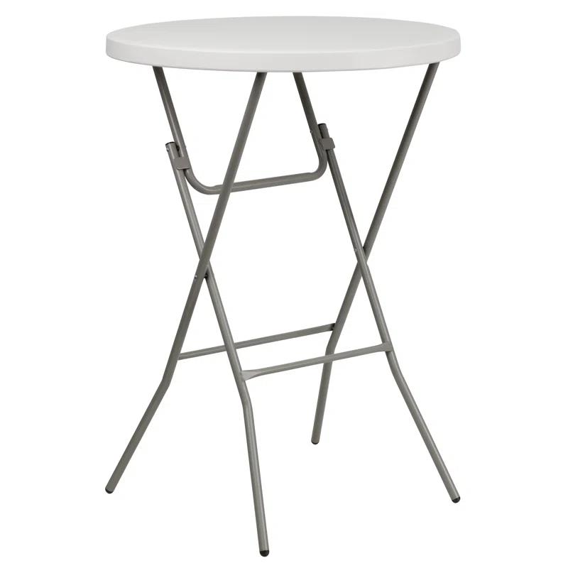 Flash Furniture Parker Round Plastic Bar Height Folding Event Table