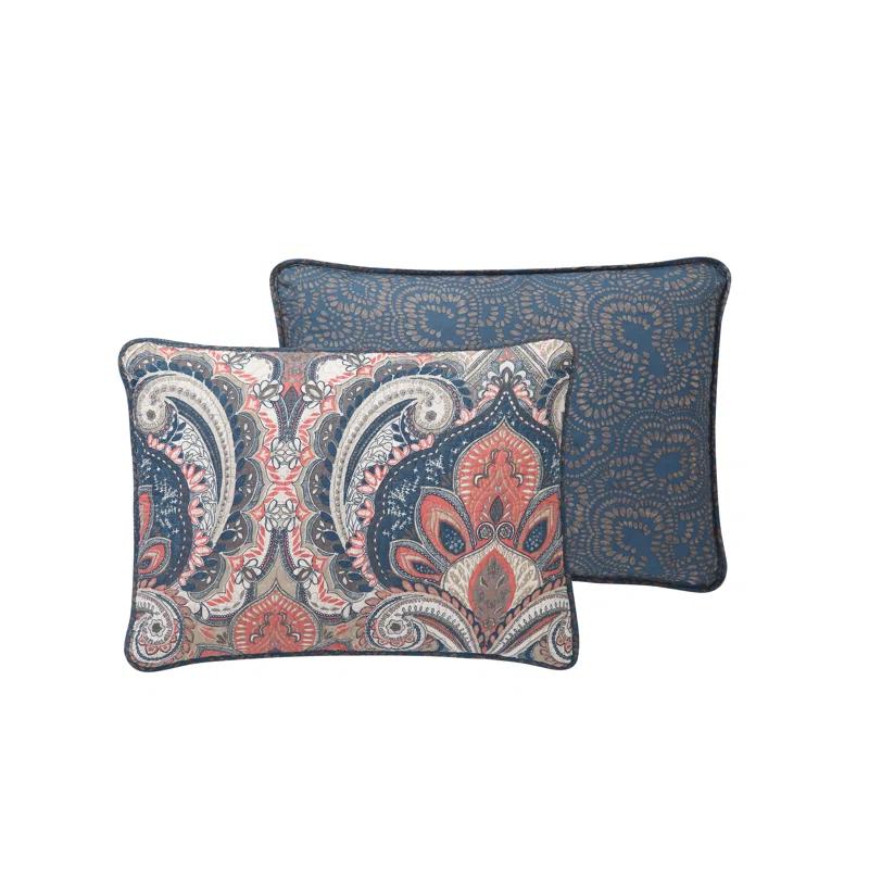 VCNY Casablanca Bohemian Microfiber / Polyester Standard Damask Quilt Set