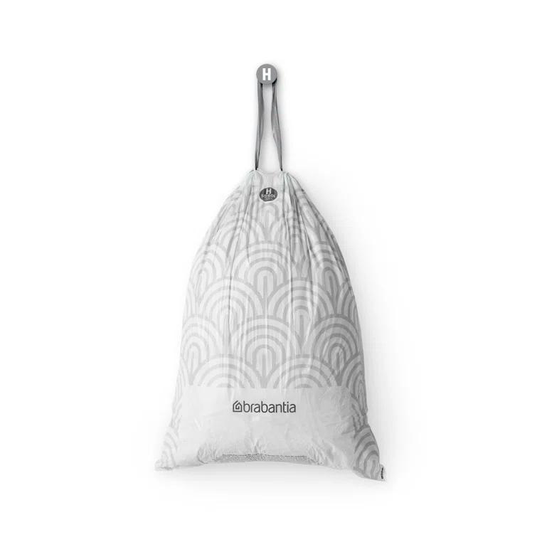 Brabantia Brabantia PerfectFit Trash Bags, Code H, 13.2-16 Gallon (50-60L), 120 Trash Bags (Set of 120)